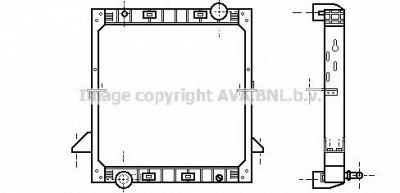 AVA QUALITY COOLING iv2036 -  Радиатор, охлаждение двигателя